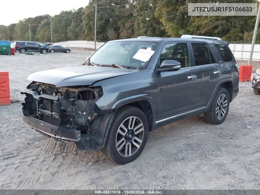 JTEZU5JR1F5106633 2015 Toyota 4Runner Limited