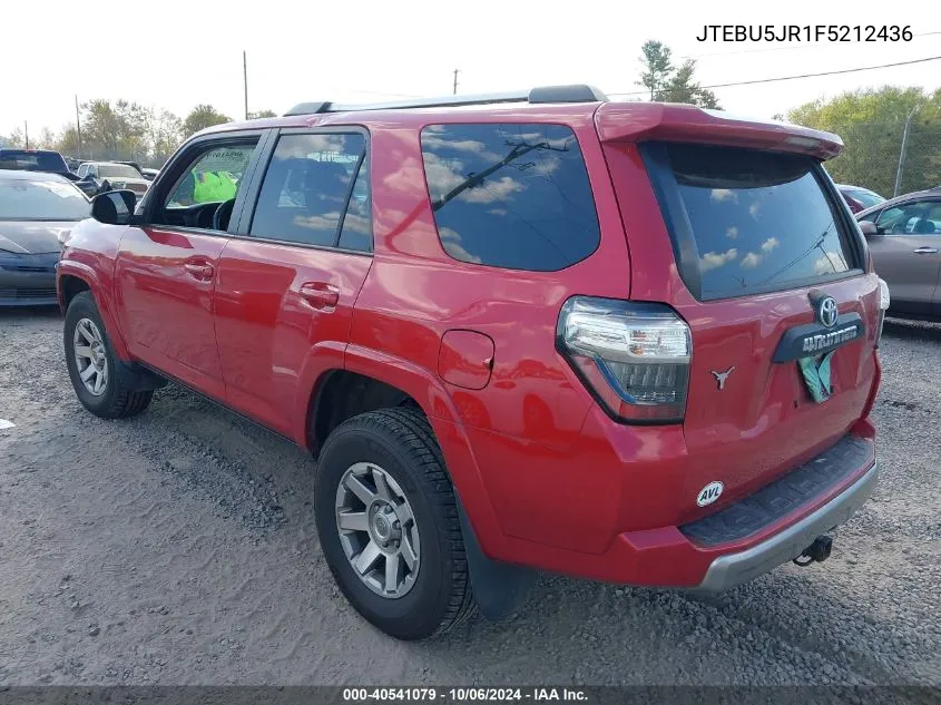 JTEBU5JR1F5212436 2015 Toyota 4Runner Trail