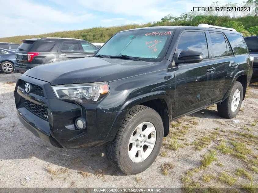 2015 Toyota 4Runner Sr5 VIN: JTEBU5JR7F5210223 Lot: 40554208