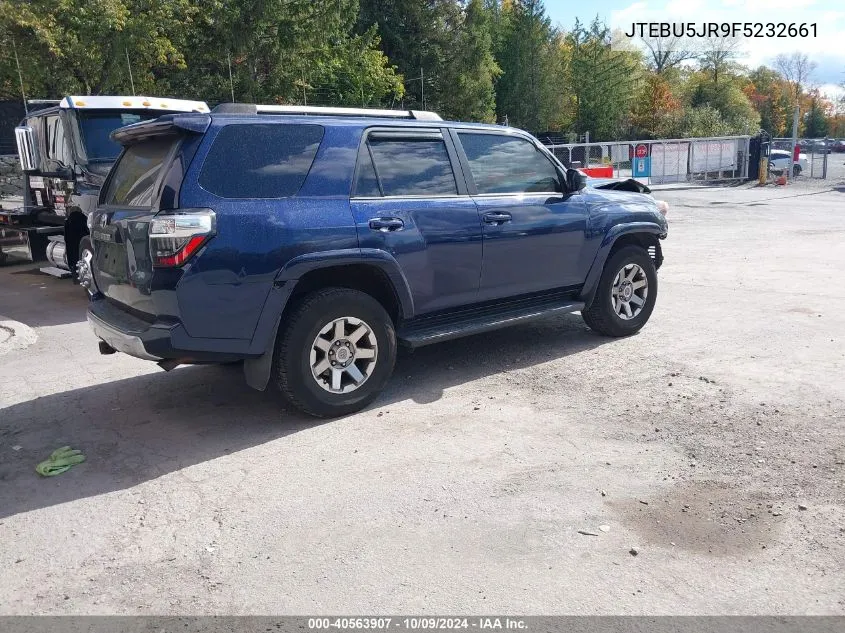 2015 Toyota 4Runner Trail VIN: JTEBU5JR9F5232661 Lot: 40563907