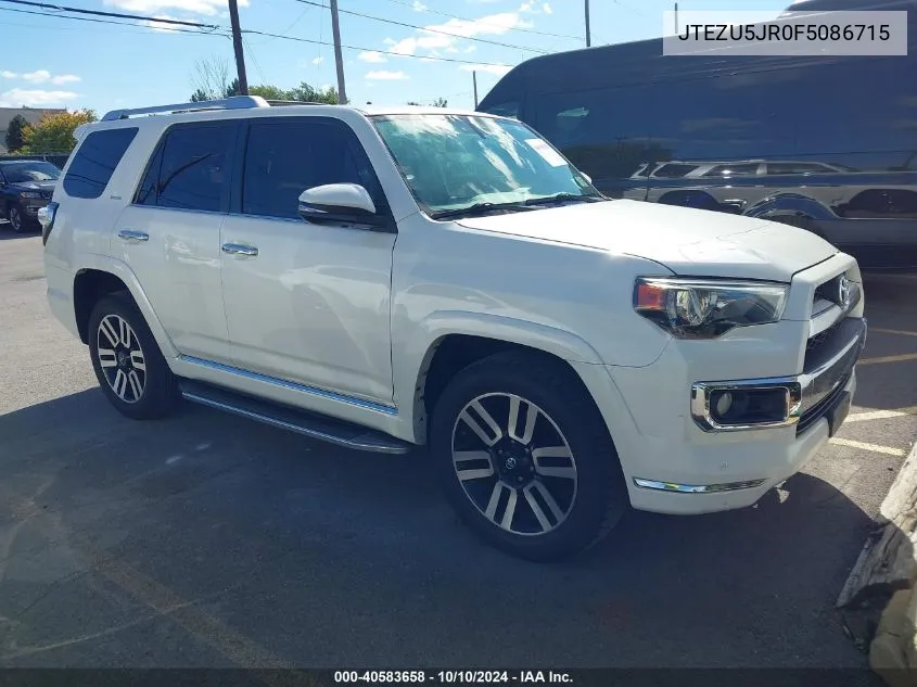 2015 Toyota 4Runner Limited VIN: JTEZU5JR0F5086715 Lot: 40583658