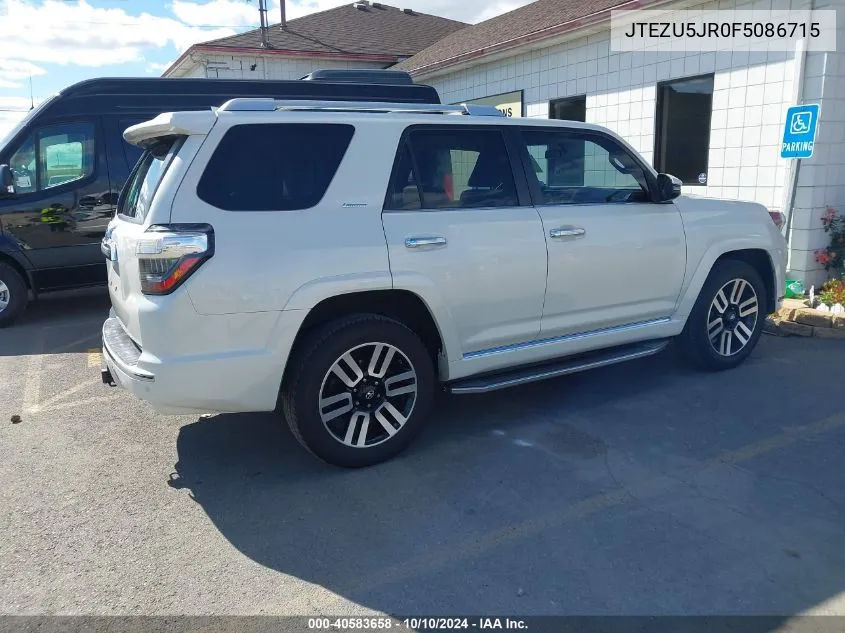 JTEZU5JR0F5086715 2015 Toyota 4Runner Limited