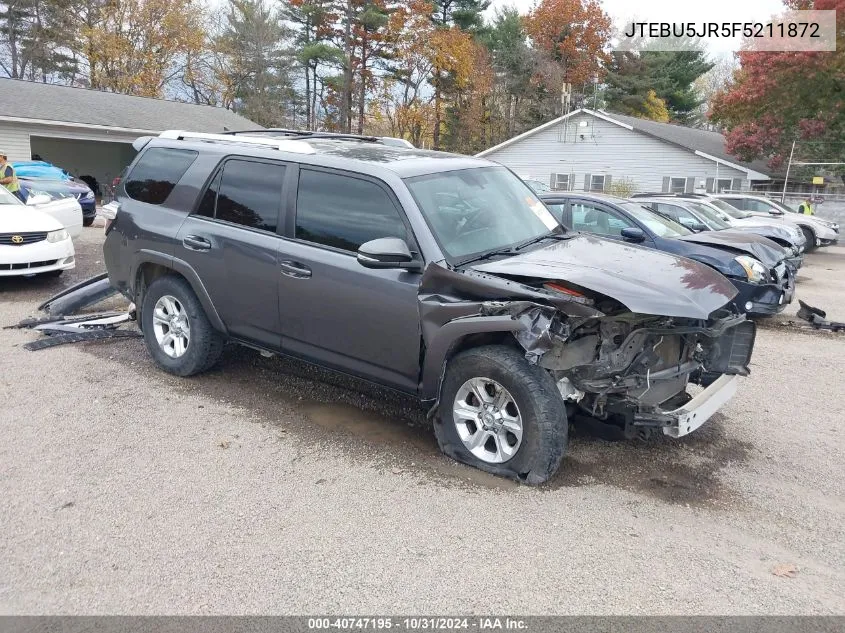 2015 Toyota 4Runner Sr5 Premium VIN: JTEBU5JR5F5211872 Lot: 40747195