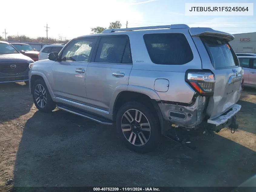 JTEBU5JR1F5245064 2015 Toyota 4Runner Limited