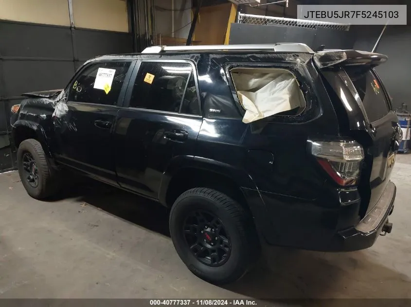 2015 Toyota 4Runner Sr5 VIN: JTEBU5JR7F5245103 Lot: 40777337