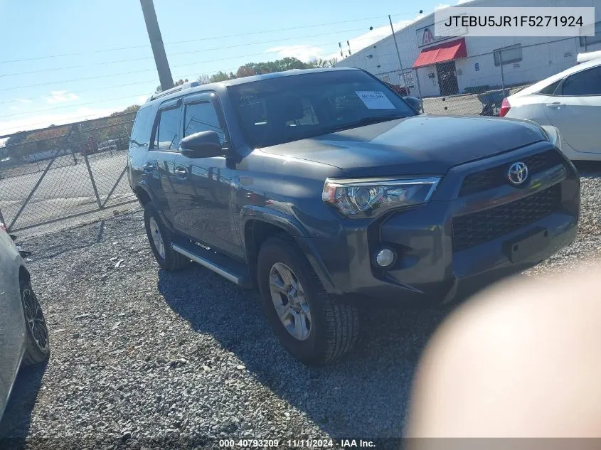 2015 Toyota 4Runner Sr5 Premium VIN: JTEBU5JR1F5271924 Lot: 40793209