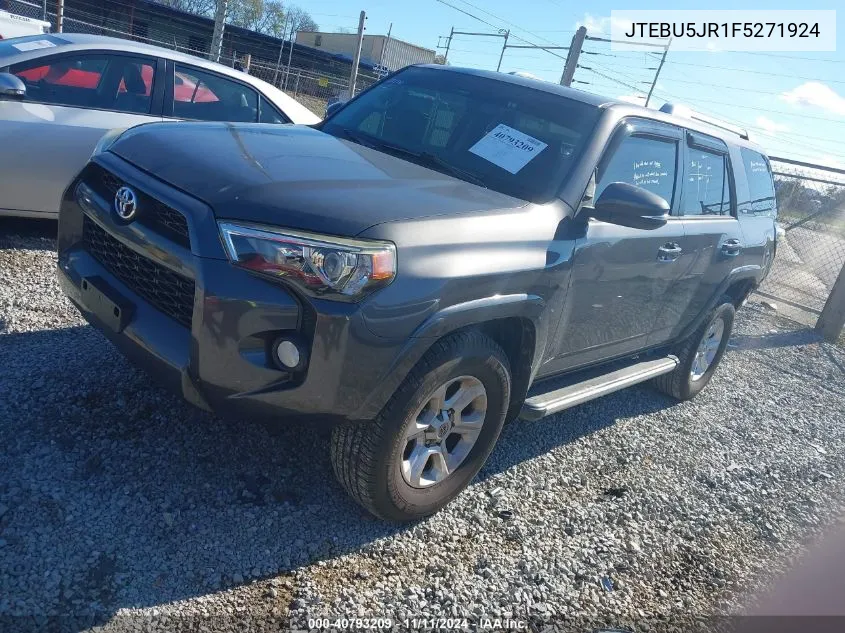 2015 Toyota 4Runner Sr5 Premium VIN: JTEBU5JR1F5271924 Lot: 40793209