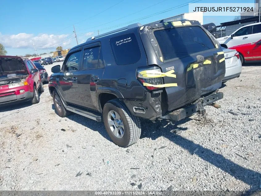 2015 Toyota 4Runner Sr5 Premium VIN: JTEBU5JR1F5271924 Lot: 40793209