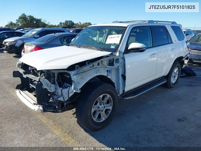 2015 Toyota 4Runner Sr5 Premium VIN: JTEZU5JR7F5101825 Lot: 40831779