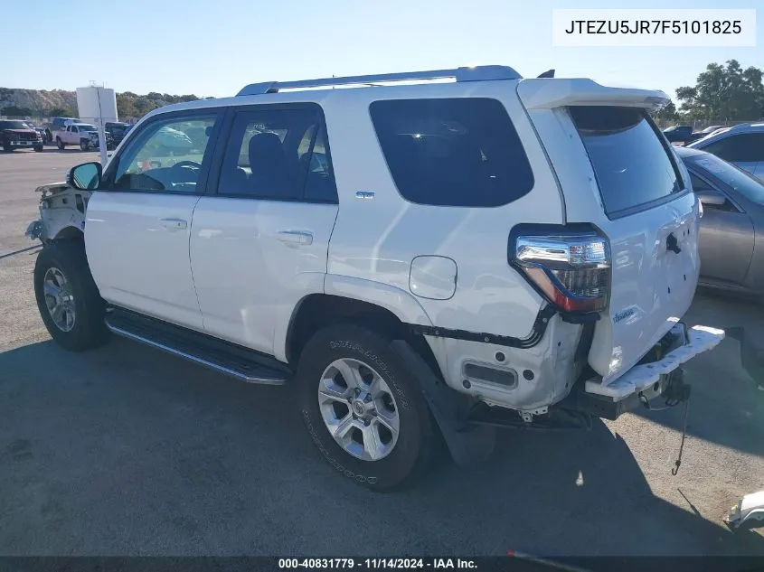 2015 Toyota 4Runner Sr5 Premium VIN: JTEZU5JR7F5101825 Lot: 40831779