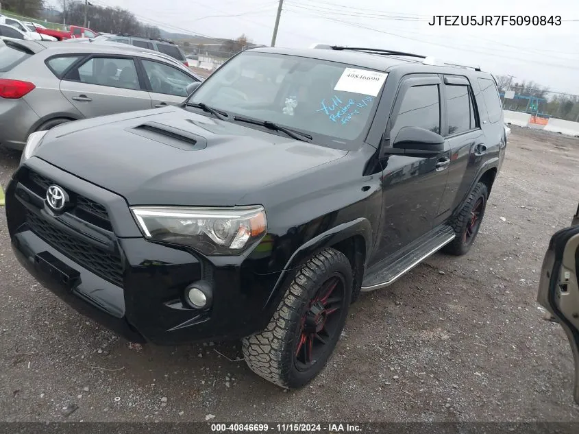 2015 Toyota 4Runner Sr5 VIN: JTEZU5JR7F5090843 Lot: 40846699