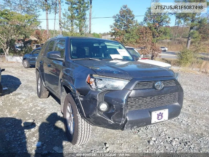 2015 Toyota 4Runner Sr5 VIN: JTEZU5JR1F5087498 Lot: 40887247