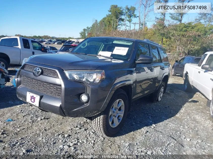 2015 Toyota 4Runner Sr5 VIN: JTEZU5JR1F5087498 Lot: 40887247