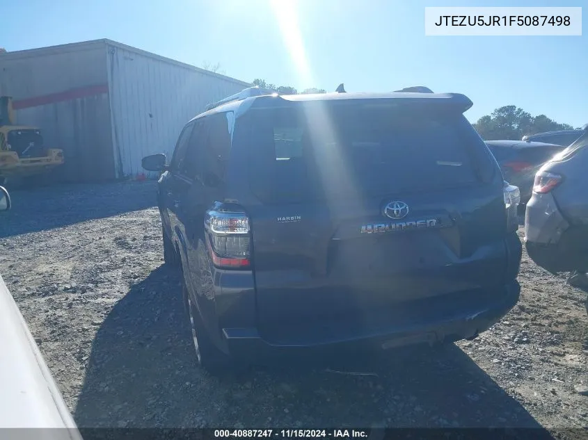 2015 Toyota 4Runner Sr5 VIN: JTEZU5JR1F5087498 Lot: 40887247