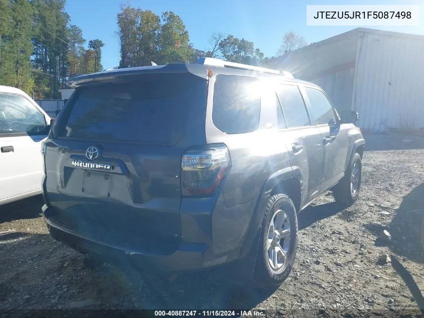 2015 Toyota 4Runner Sr5 VIN: JTEZU5JR1F5087498 Lot: 40887247