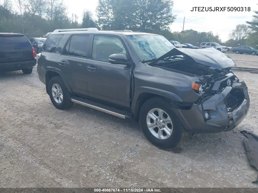 2015 Toyota 4Runner Sr5 Premium VIN: JTEZU5JRXF5090318 Lot: 40887674