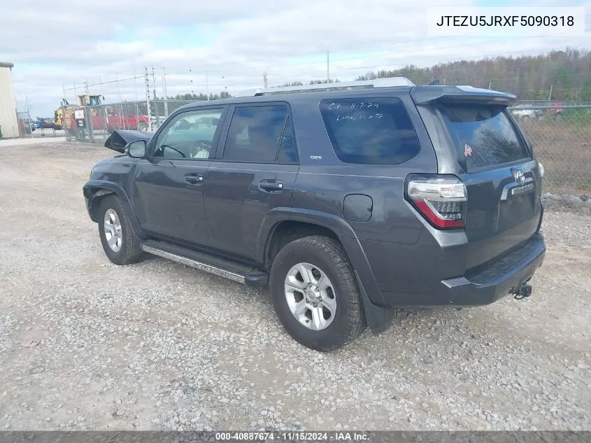 2015 Toyota 4Runner Sr5 Premium VIN: JTEZU5JRXF5090318 Lot: 40887674