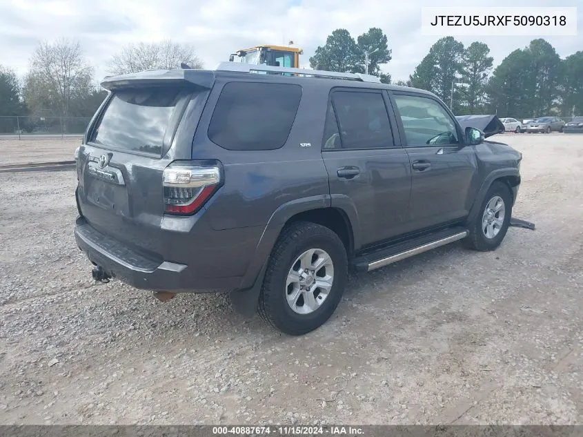 2015 Toyota 4Runner Sr5 Premium VIN: JTEZU5JRXF5090318 Lot: 40887674