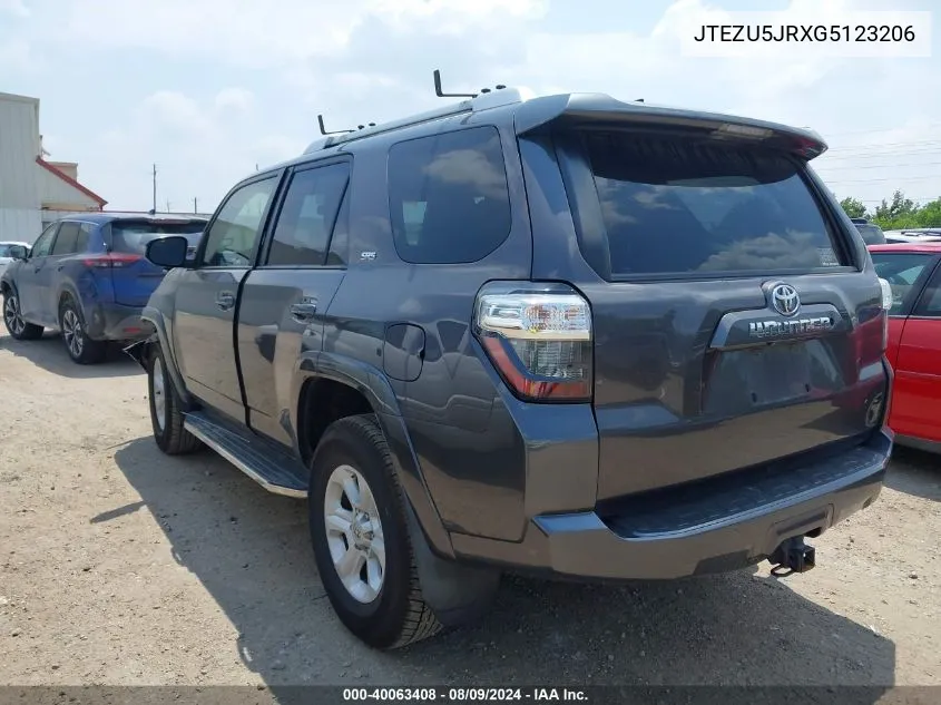 JTEZU5JRXG5123206 2016 Toyota 4Runner Sr5