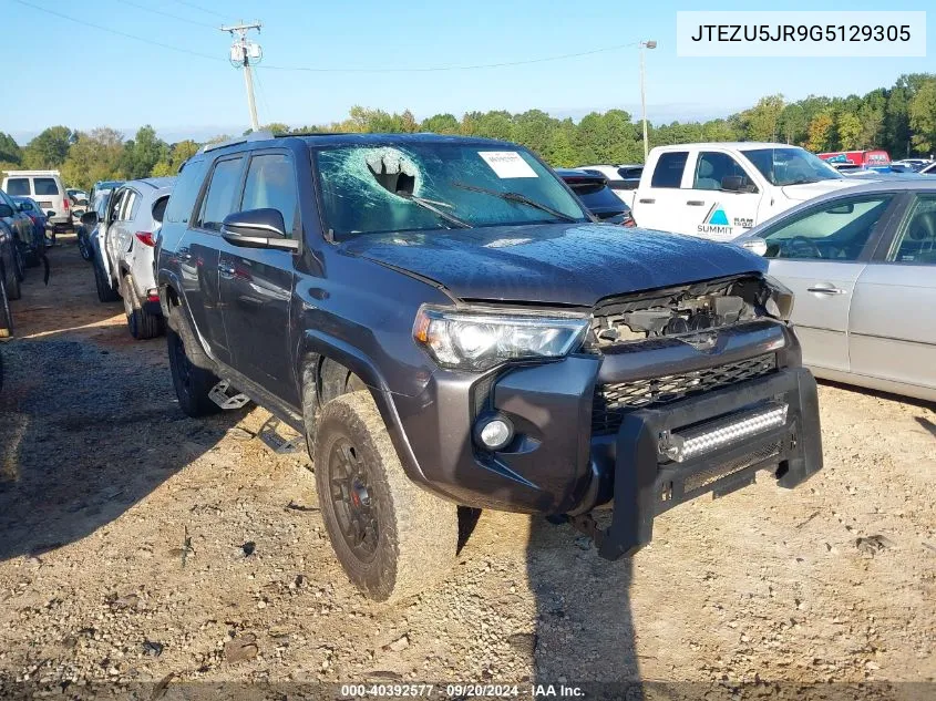 2016 Toyota 4Runner Sr5 Premium VIN: JTEZU5JR9G5129305 Lot: 40392577