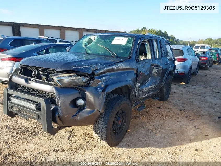 2016 Toyota 4Runner Sr5 Premium VIN: JTEZU5JR9G5129305 Lot: 40392577