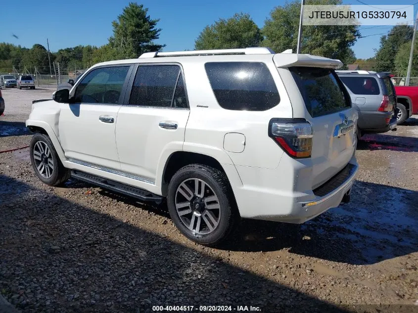 JTEBU5JR1G5330794 2016 Toyota 4Runner Limited