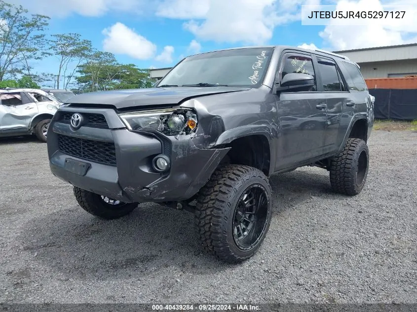 2016 Toyota 4Runner Sr5 VIN: JTEBU5JR4G5297127 Lot: 40439284