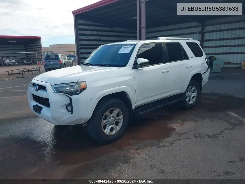 JTEBU5JR8G5389633 2016 Toyota 4Runner Limited/Sr5/Sr5 Premium/Trail/Trail Premium/Trd Pro