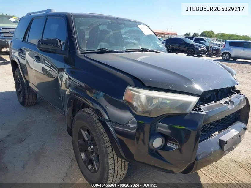 2016 Toyota 4Runner Sr5 Premium VIN: JTEBU5JR2G5329217 Lot: 40456961