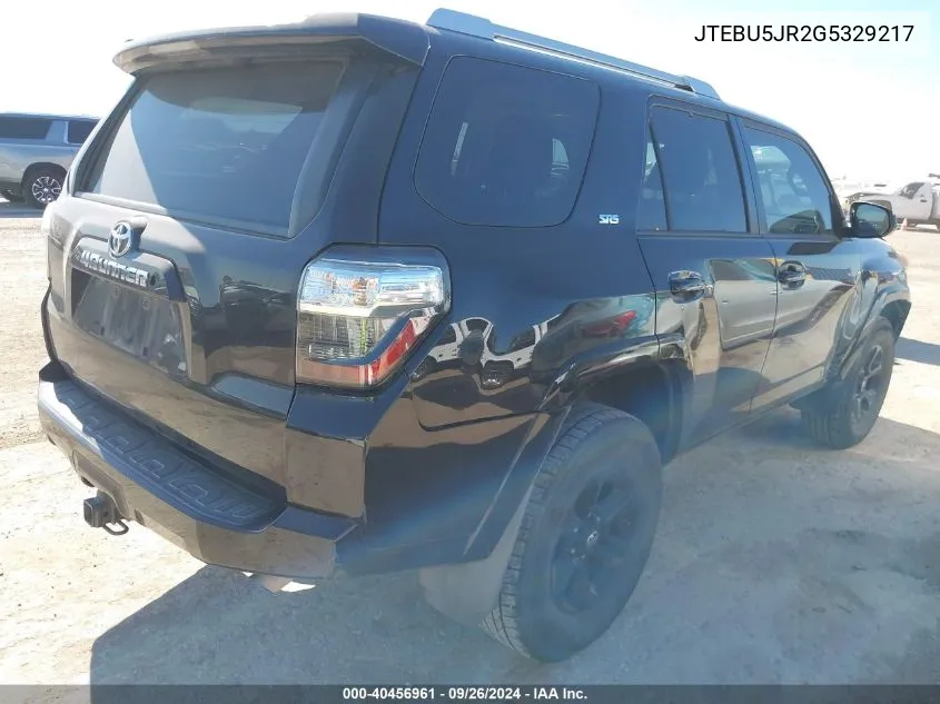 JTEBU5JR2G5329217 2016 Toyota 4Runner Sr5 Premium