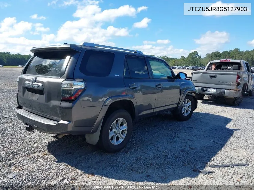 2016 Toyota 4Runner Sr5 VIN: JTEZU5JR8G5127903 Lot: 40466166