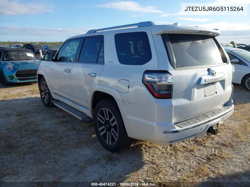 JTEZU5JR6G5115264 2016 Toyota 4Runner Limited