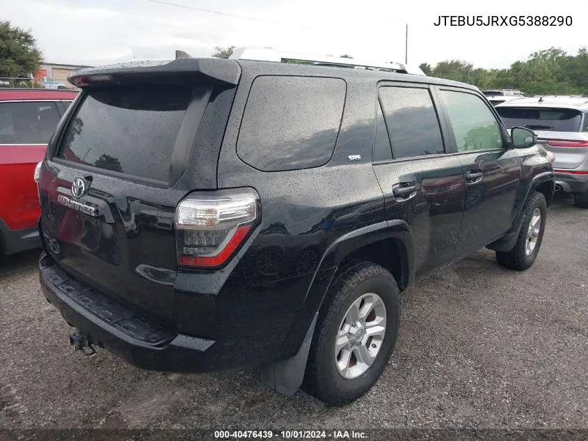 JTEBU5JRXG5388290 2016 Toyota 4Runner Sr5 Prem/Ltdl/Trail/Trd