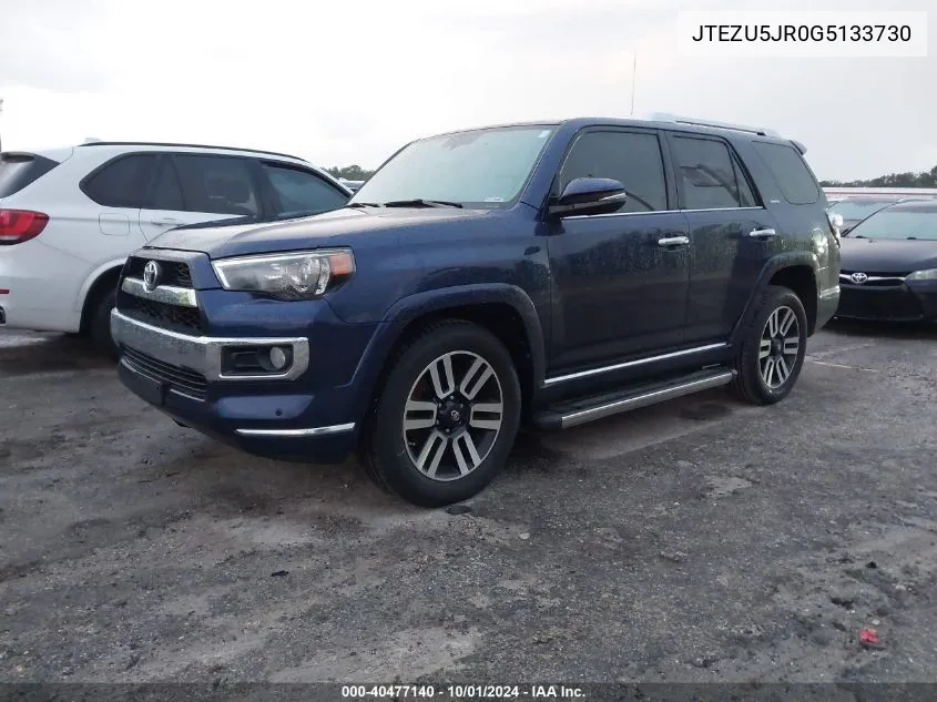 2016 Toyota 4Runner Limited VIN: JTEZU5JR0G5133730 Lot: 40477140