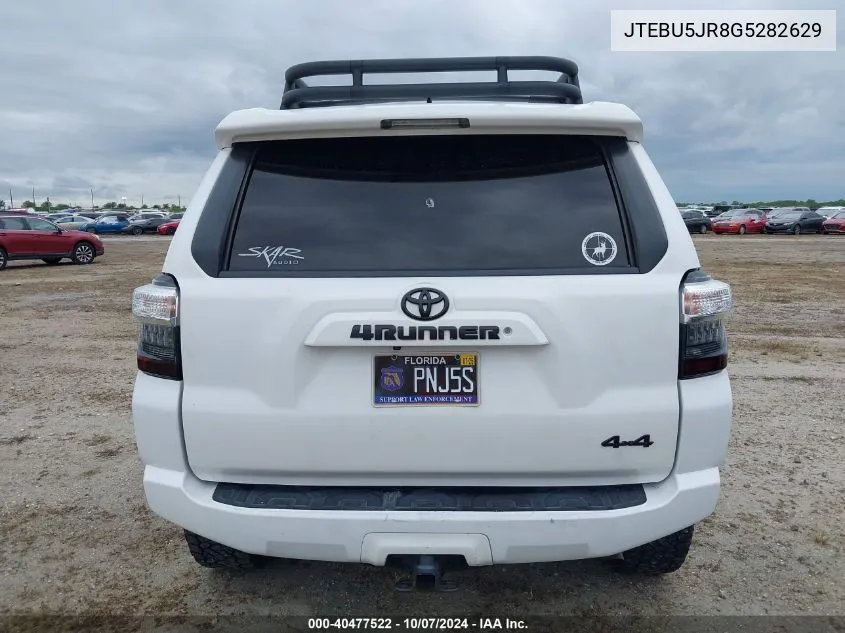 JTEBU5JR8G5282629 2016 Toyota 4Runner Sr5 Prem/Ltdl/Trail/Trd