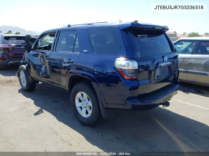 JTEBU5JR7G5336518 2016 Toyota 4Runner Sr5