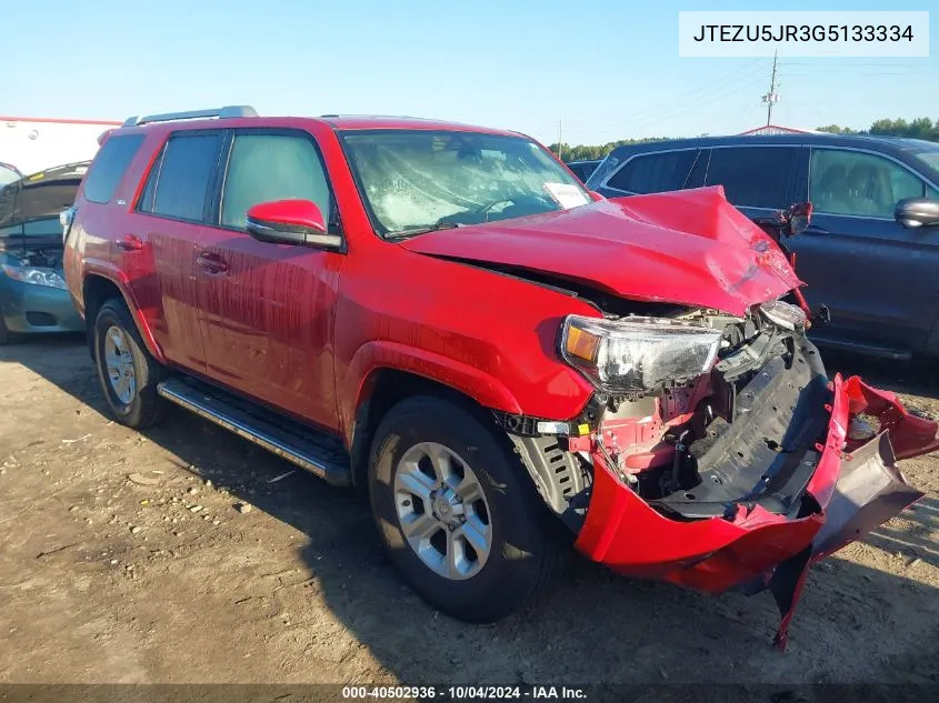 2016 Toyota 4Runner Sr5 Premium VIN: JTEZU5JR3G5133334 Lot: 40502936