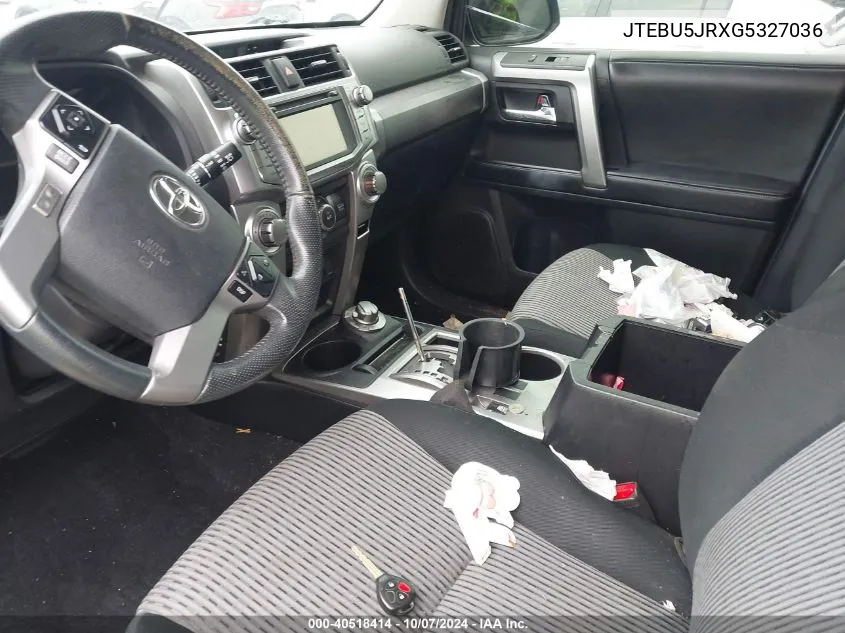 JTEBU5JRXG5327036 2016 Toyota 4Runner Sr5 Prem/Ltdl/Trail/Trd