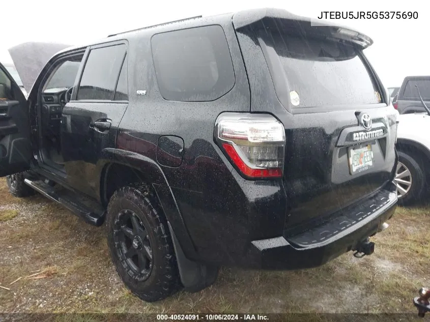 JTEBU5JR5G5375690 2016 Toyota 4Runner Sr5 Premium