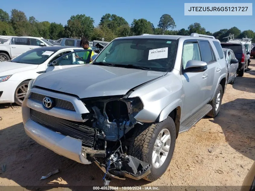 2016 Toyota 4Runner Sr5 VIN: JTEZU5JR6G5121727 Lot: 40528044