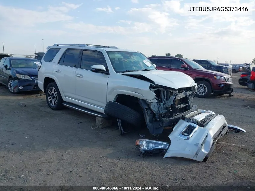 2016 Toyota 4Runner Limited VIN: JTEBU5JR6G5373446 Lot: 40546966