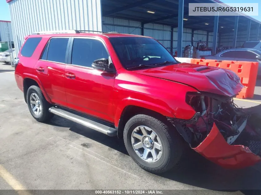 JTEBU5JR6G5319631 2016 Toyota 4Runner Trail Premium