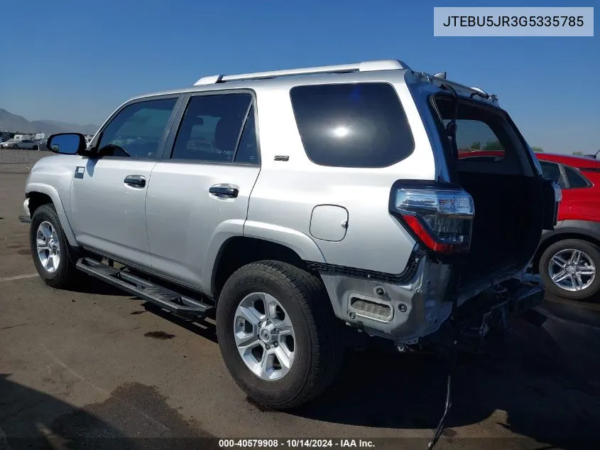 JTEBU5JR3G5335785 2016 Toyota 4Runner Sr5 Premium