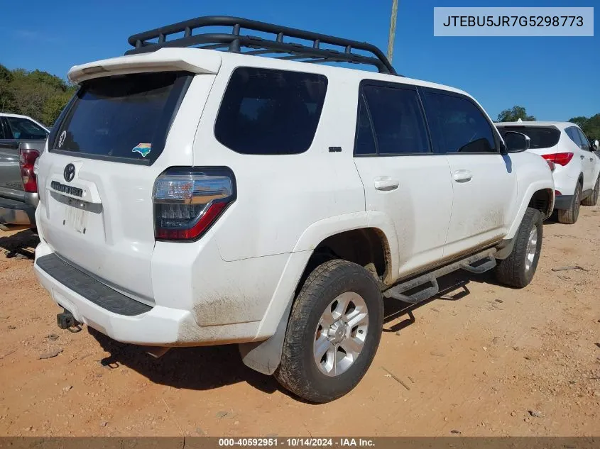 JTEBU5JR7G5298773 2016 Toyota 4Runner Sr5