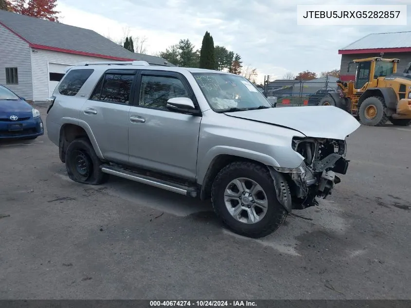 2016 Toyota 4Runner Sr5 Prem/Ltdl/Trail/Trd VIN: JTEBU5JRXG5282857 Lot: 40674274