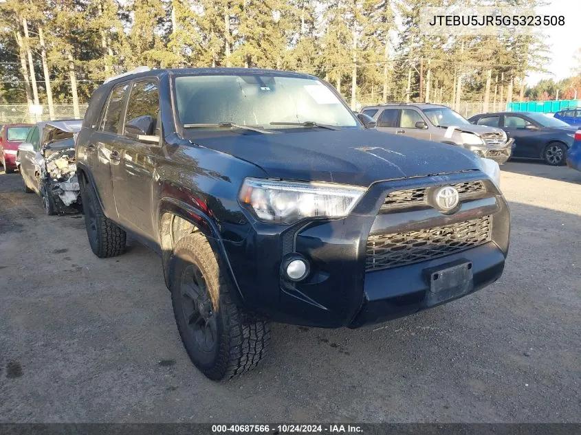 JTEBU5JR5G5323508 2016 Toyota 4Runner Sr5 Prem/Ltdl/Trail/Trd