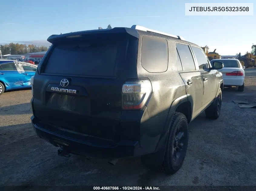 JTEBU5JR5G5323508 2016 Toyota 4Runner Sr5 Prem/Ltdl/Trail/Trd