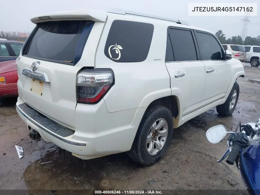 JTEZU5JR4G5147162 2016 Toyota 4Runner Limited