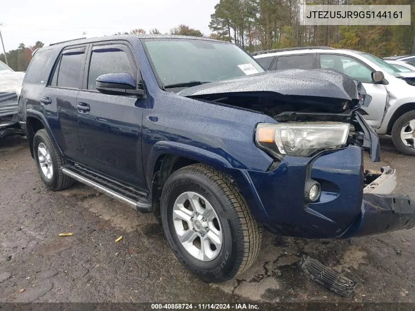 2016 Toyota 4Runner Sr5 VIN: JTEZU5JR9G5144161 Lot: 40858724