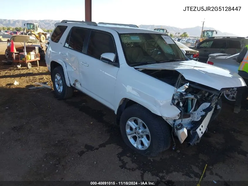 2016 Toyota 4Runner Sr5 VIN: JTEZU5JR2G5128447 Lot: 40891015